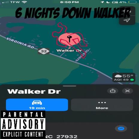 6 nights down walker ft. Crxshout & OdaGhost | Boomplay Music