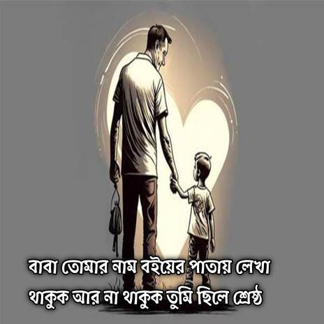 বাবা তোমার নাম বইয়ের পাতায় লেখা থাকুক আর না থাকুক তুমি ছিলে শ্রেষ্ঠ ft. Rakibul Hassan Fahim | Boomplay Music