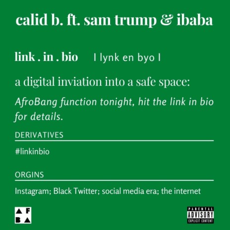 LINK IN BIO ft. Sam Trump & Ibaba | Boomplay Music