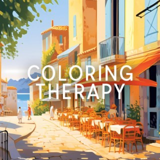 Coloring Therapy: Caring for Self, Jazz Time in a Cafe