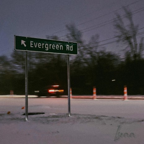 Snow on Evergreen Rd