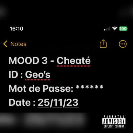 Mood #3 (Cheaté) | Boomplay Music