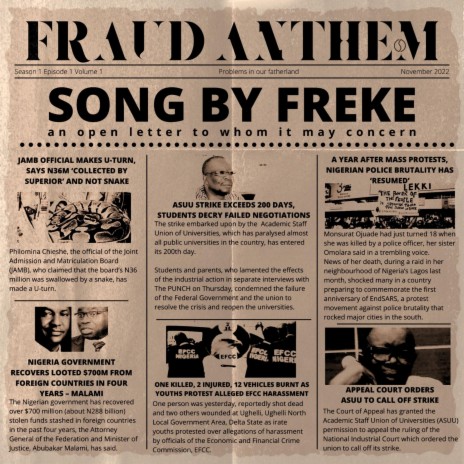 Fraud Anthem | Boomplay Music