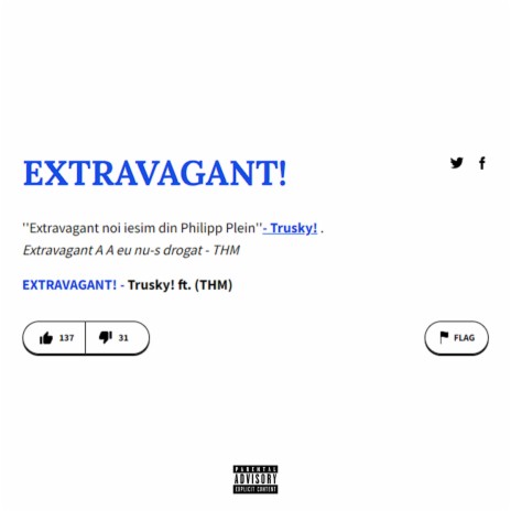 EXTRAVAGANT! ft. Trap House Moldova | Boomplay Music