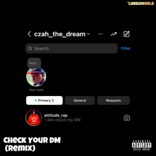 Check Your Dm (Remix) ft. Attitude Rap lyrics | Boomplay Music