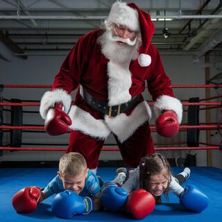 Kerstliedjes: De kerstman slaat kinderen knock out!