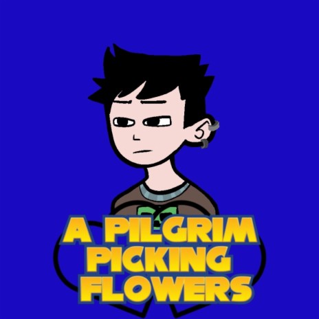 A Pilgrim Picking Flowers