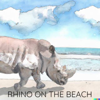 Rhino on the Beach