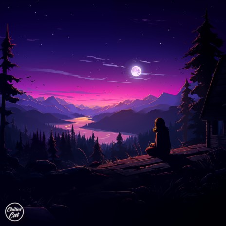 Under The Moonlit Sky ft. Lonely Guy & Chilled Cat | Boomplay Music