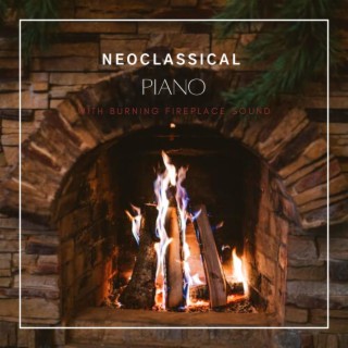 Neoclassical Piano. Geräusch des brennenden Kamins