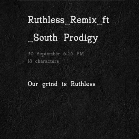 Ruthless (Remix) ft. South Prodigy | Boomplay Music