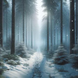 Snowy Forest in the Rain