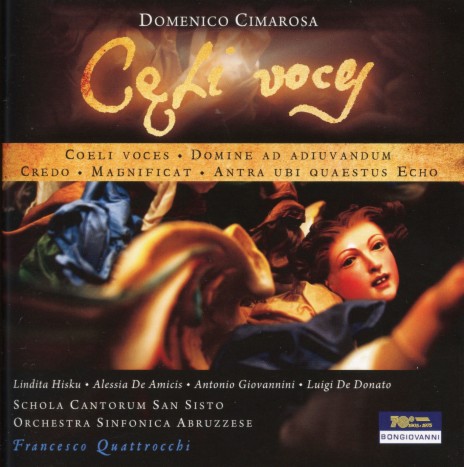 Coeli voces: Aria. In te spero in te confido ft. A. de Amicis, Antonio Giovannini, Luigi De Donato, Schola Cantorum San Sisto & Orchestra Sinfonica Abbruzzese | Boomplay Music