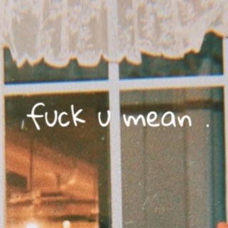 fuck u mean