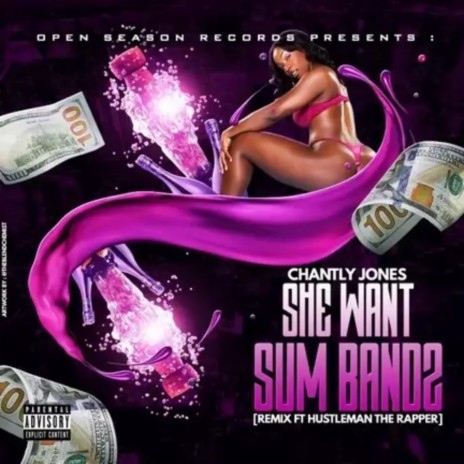 She want some bandz ft. Hustleman the rapper | Boomplay Music