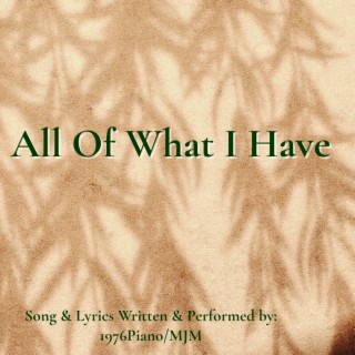 All Of What I Have lyrics | Boomplay Music