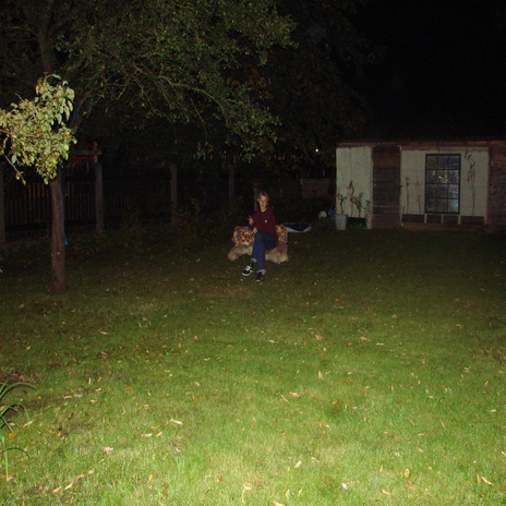 backyard bench