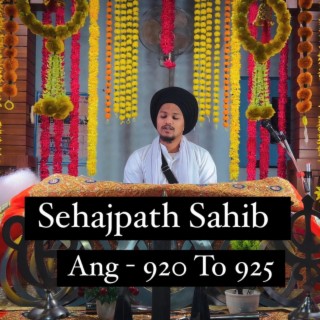 Sehajpath Sahib Ang 920 To 925