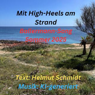 Mit High-Heels am Strand