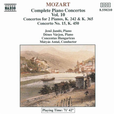 Piano Concerto No. 15 in B-Flat Major, K. 450: III. Allegro ft. Dénes Várjon, Concentus Hungaricus & Mátyás Antál | Boomplay Music