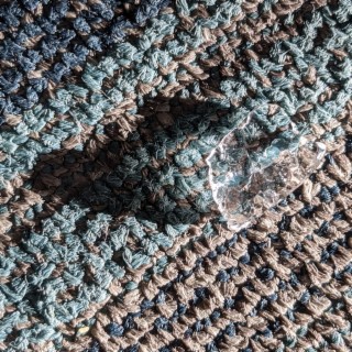 ice on carpet in sunlight