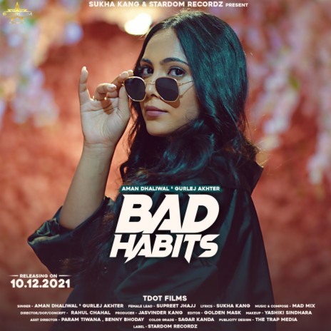 Bad Habits ft. Gurlej Akhter | Boomplay Music