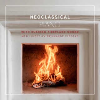 Neoclassical piano med ljudet av brinnande eldstad