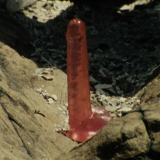 Translucent Pink Rubber Sex Monolith