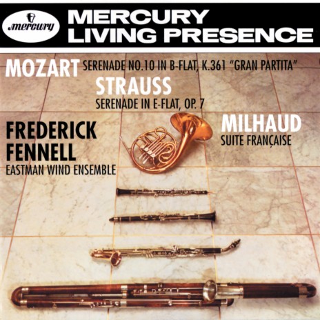 Mozart: Serenade in B-Flat Major, K. 361 "Gran Partita" - IV. Menuetto. Allegretto - Trio I & II ft. Frederick Fennell | Boomplay Music