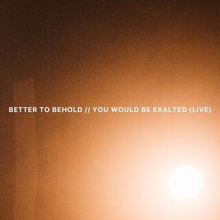 Better to Behold // You Would Be Exalted (Live) ft. Grace Stailey lyrics | Boomplay Music