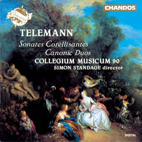 Sonate Corellisante No. 4 in E Major, TWV 42:E3: II. Allemanda. Allegro ft. Simon Standage | Boomplay Music