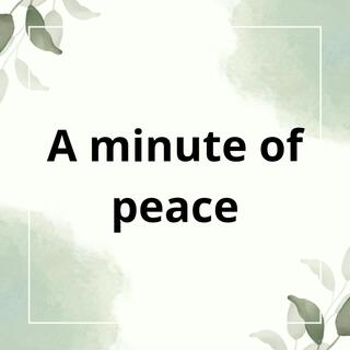 A minute of peace