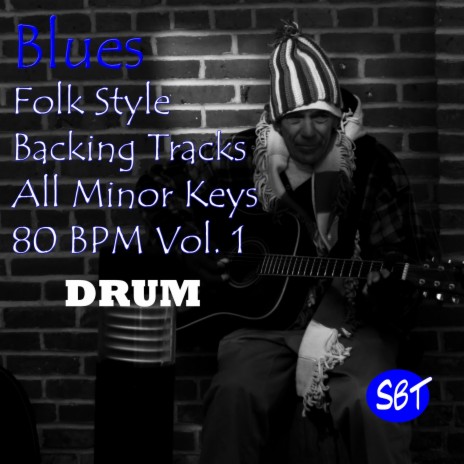Blues Drum Backing Track (Folk Style) in D Minor 80 BPM, Vol. 1 | Boomplay Music