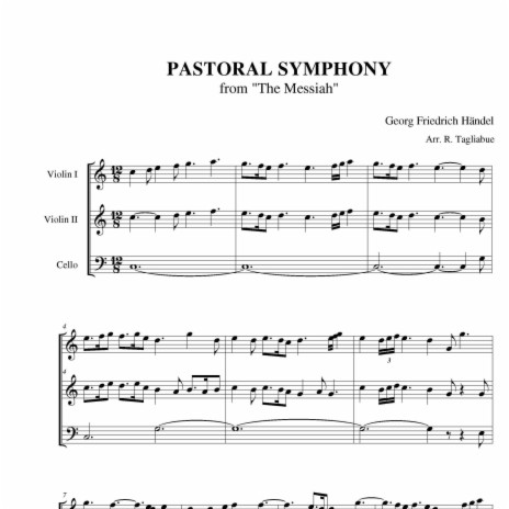 PASTORAL SYMPHONY (from The Messiah by Handel)