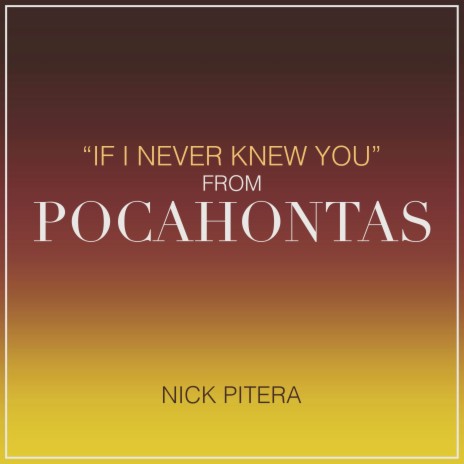 If I Never Knew You (From Pocahontas) | Boomplay Music