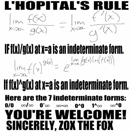 L'Hôpital's Rule