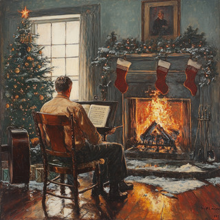 Christmas Comfort: Fireside Flair and Melodies