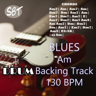 Blues in Am Drum Backing Track 130 BPM