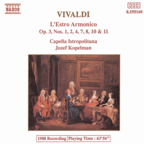 Concerto for 2 Violins in A Minor, Op. 3 No. 8, RV 522: II. Larghetto e spiritoso | Boomplay Music