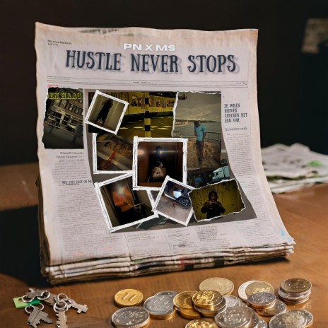 Hustle Never Stops ft. MS | Boomplay Music