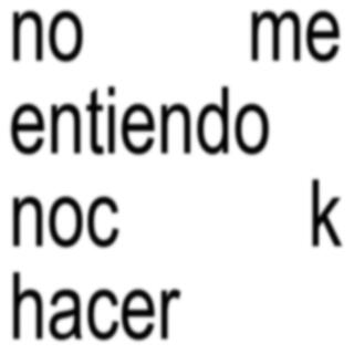 no me entiendo