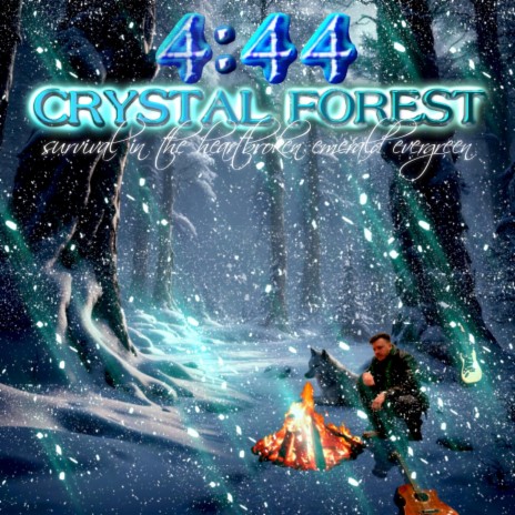 snow covered crystal forest