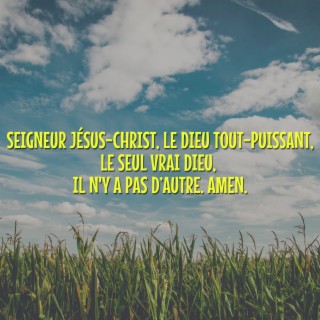 Seigneur Jésus-Christ, le Dieu tout-puissant, le seul vrai Dieu, il n'y en a pas d'autre. Amen.