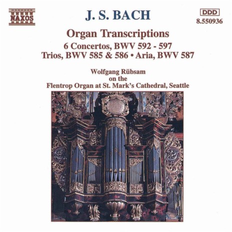 Organ Concerto in C Major, BWV 594: Concerto in C Major, BWV 594 (Arr. Of Vivaldi's Concerto in D Major, RV 208) | Boomplay Music