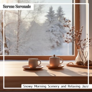 Snowy Morning Scenery and Relaxing Jazz