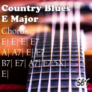 Country Blues Backing Track in E 120 BPM