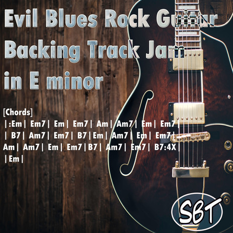 Evil Blues Rock Guitar Backing Track Jam in E minor | Boomplay Music