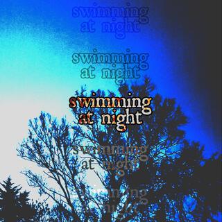 swimming at night