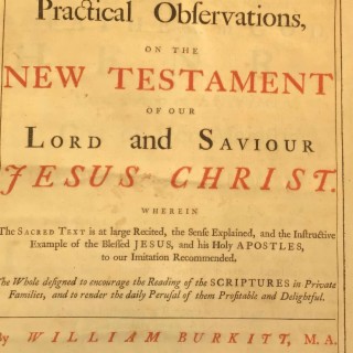 Notes on the New Testament (Burkitt, 1680)