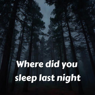 Where did you sleep last night